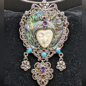 Bali Goddess Hand Carved Pendant